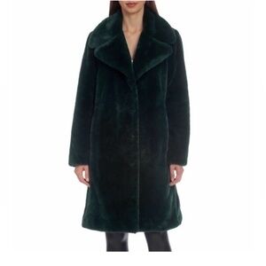 New Avec Les Filles Emerald Faux Fur Coat | Small
